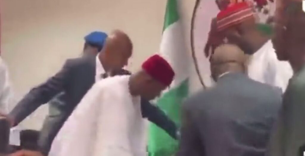 Video: Drama as New Kano Governor Abba Yusuf refuses to sit on seat used by predecessor