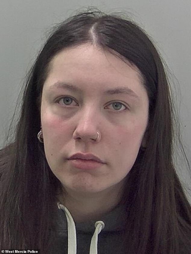 Heartless teenage mother is jailed for life for murdering her newborn son by stuffing cotton wool in his mouth and then trying to dispose of his lifeless body in a bin bag