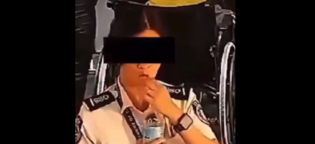 Airport worker caught on camera swallowing $300 stolen from passenger's wallet