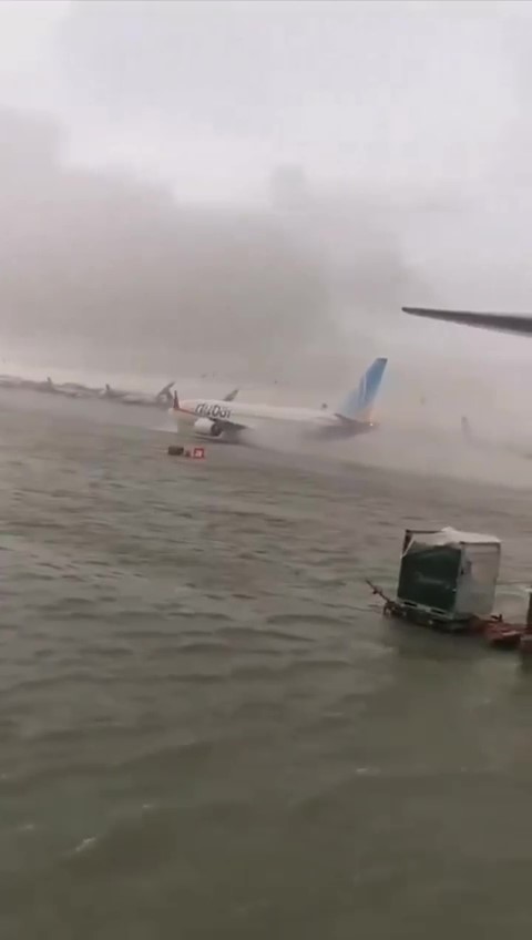 Video: Heaviest rain ever recorded in UAE, flooding roads and Dubai’s airport